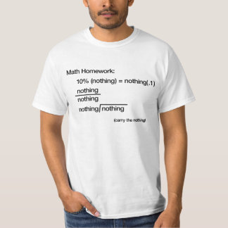 Wiskunde over wit - Mannen T-shirt
