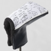 wiskunde Patroon Science School Schets Tekenen Gee Golfheadcover (3/4 voorkant)