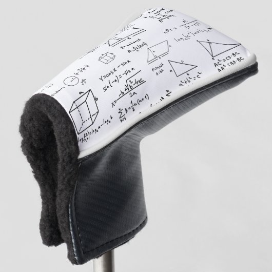 wiskunde Patroon Science School Schets Tekenen Gee Golfheadcover (3/4 voorkant)