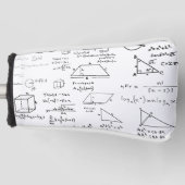 wiskunde Patroon Science School Schets Tekenen Gee Golfheadcover (Voorkant)