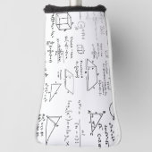 wiskunde Patroon Science School Schets Tekenen Gee Golfheadcover (Draai 90)