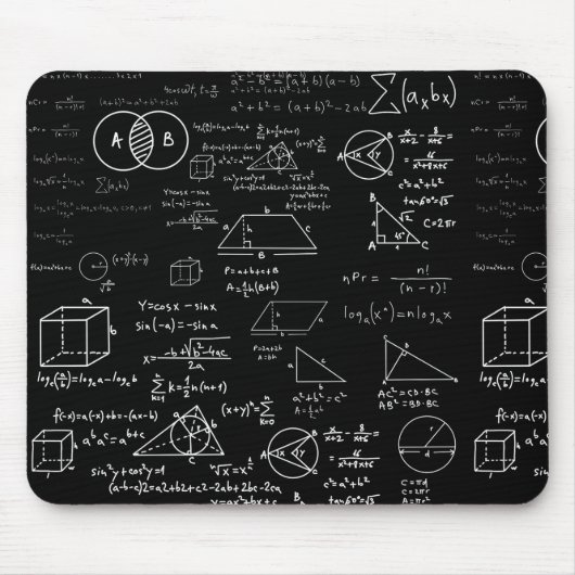 wiskunde Patroon Science School Schets Tekenen Gee Muismat (Voorkant)