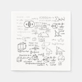 wiskunde Patroon Science School Schets Tekenen Gee Servet (Voorkant)