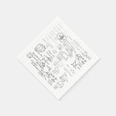 wiskunde Patroon Science School Schets Tekenen Gee Servet (Hoek)