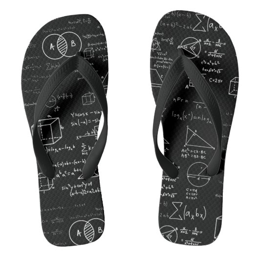 wiskunde Patroon Science School Schets Tekenen Gee Teenslippers (Voetbed)