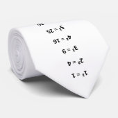 Wiskunde Perfect Squares Grafiek Nummers 1 tot 25 Stropdas (Opgerold)