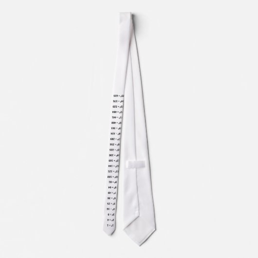 Wiskunde Perfect Squares Grafiek Nummers 1 tot 25 Stropdas (Achterkant)