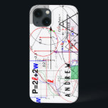 Wiskunde Physics Science Equation Personalized iPhone 13 Hoesje<br><div class="desc">Wetenschappelijke formules en berekeningen in wiskunde en natuurkunde gepersonaliseerd hoesje voor wetenschapszenuwen.</div>
