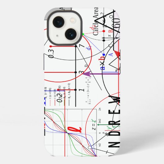 Wiskunde Physics Science Equation Personalized iPhone Hoesje (Achterkant)