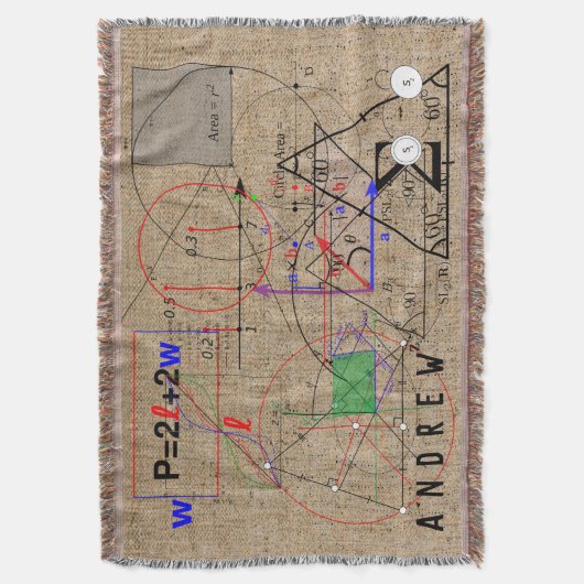 Wiskunde Physics Science vergelijking Persoonlijk Deken (Voorkant Verticaal)