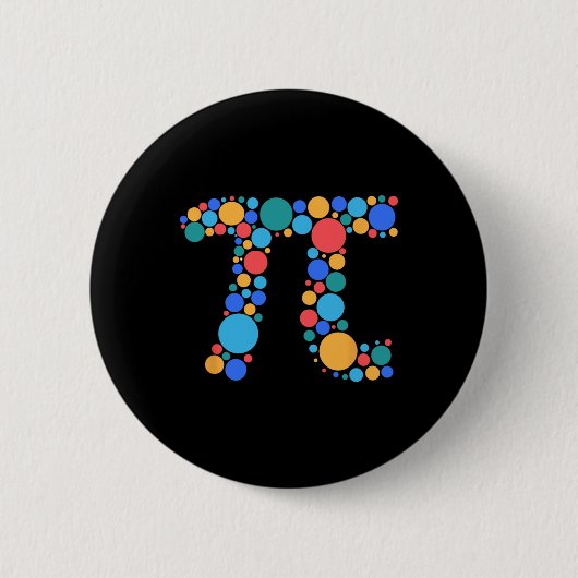 Wiskunde Pi Dag Dot Dag 2025 Ronde Button 5,7 Cm (Voorkant)