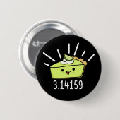 Wiskunde Pi Nummer Funny Pie Dark BG Ronde Button 5,7 Cm (Voorkant /achterkant)