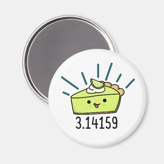 Wiskunde Pi Nummer Funny Pie Pun Magneet (Voorkant / Achterkant)