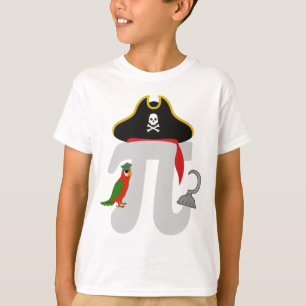 Wiskunde Piraat met papegaai T-shirt