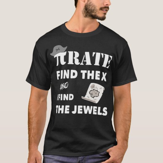 Wiskunde Pirate tina cool T-shirt (Voorkant)