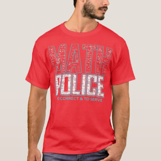 Wiskunde politie corrigeert en dient Wiskunde doce T-shirt