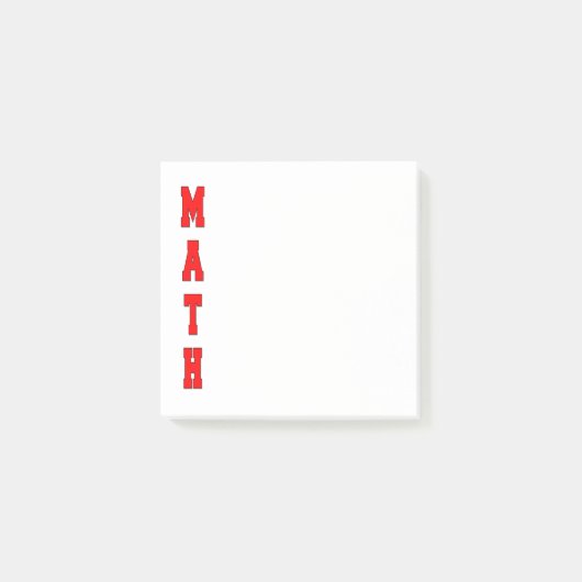 Wiskunde Post-it® Notes (Voorkant)