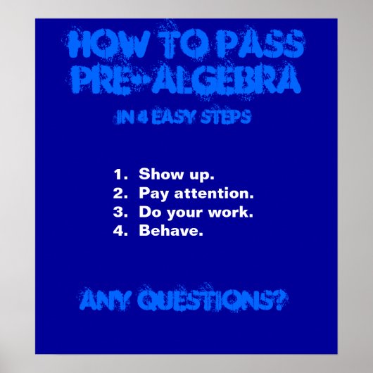 wiskunde poster (Voorkant)