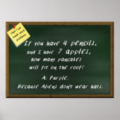 Wiskunde Poster - Hoe ik de problemen van Wiskunde (Voorkant)