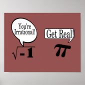 Wiskunde poster-irrationele en reële getallen poster (Voorkant)