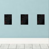 Wiskunde Poster Muurkunst Sets (Houten vloer)