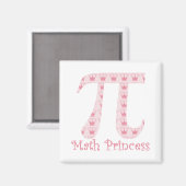 Wiskunde Princess Pi Magneet (Voorkant / Achterkant)