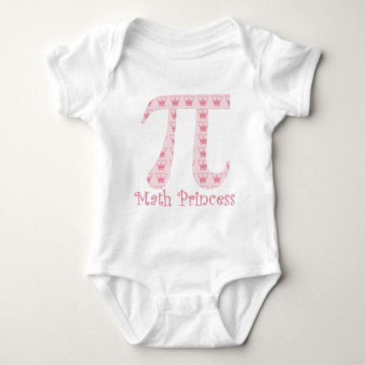 Wiskunde Princess Pi Romper (Voorkant)