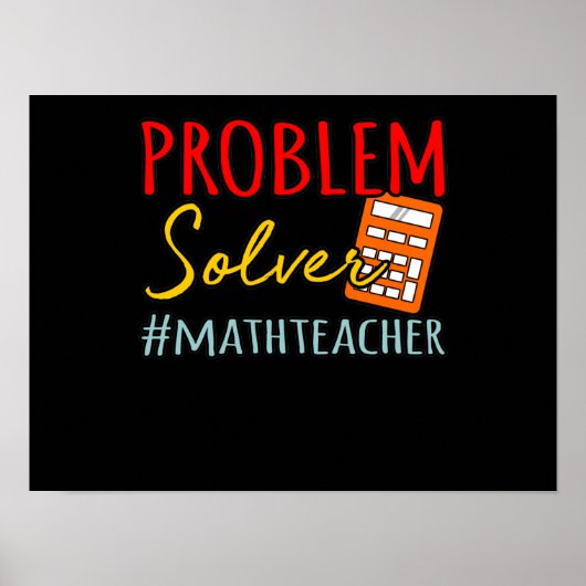 Wiskunde Probleem Oplossen Mathematisch Wiskunde v Poster (Voorkant)