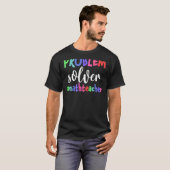 Wiskunde probleemoplossing leraar Wiskunde T-shirt (Voorkant volledig)