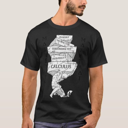 Wiskunde Problemen bubble in the T-shirt (Voorkant)