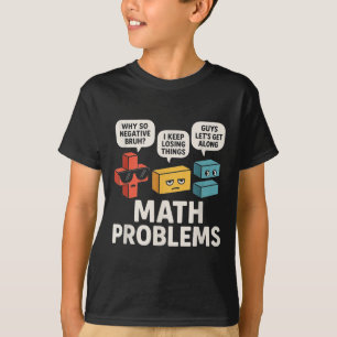 Wiskunde problemen symboliseert grappige leerkrach t-shirt