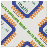 Wiskunde processor in halfgeleider-chipvergelijkin stof (Close Up)