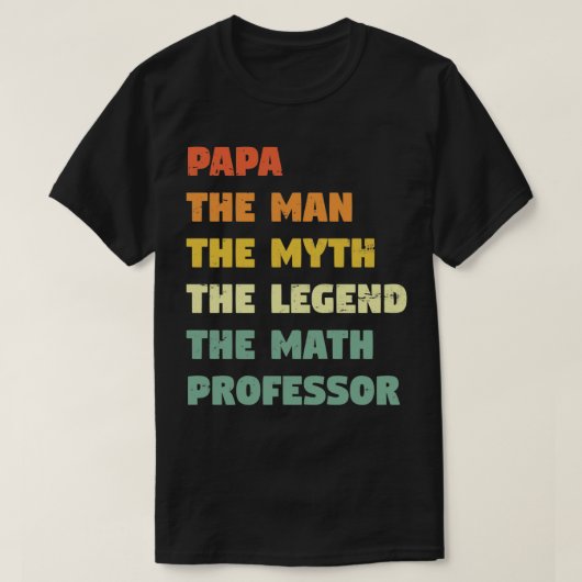 Wiskunde professor Funny T-shirt (Design voorkant)