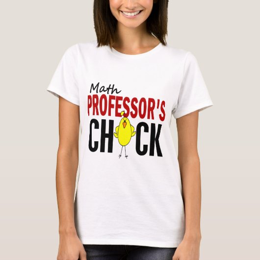 WISKUNDE PROFESSOR'S CHICK T-SHIRT (Voorkant)