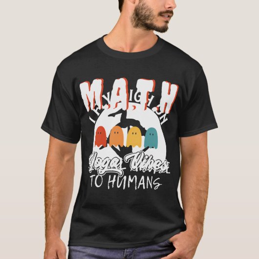 Wiskunde psychisch misbruik aan mensen Ik haat mij T-shirt (Voorkant)