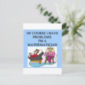 WISKUNDE psychologie grap Briefkaart (Staand voorkant)