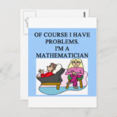 WISKUNDE psychologie grap Briefkaart (Voorkant / Achterkant)