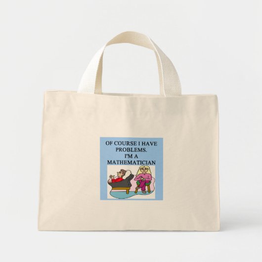 WISKUNDE psychologie grap Mini Tote Bag (Voorkant)