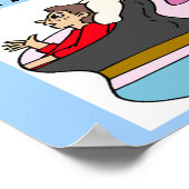 WISKUNDE psychologie grap Poster (Hoek)