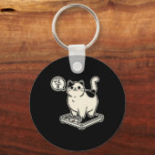 Wiskunde Pun Cat I Overate Ik Over 8 Grappige Wisk Sleutelhanger (Voorkant)