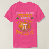 Wiskunde Pun Pumpkin Pi Funny Halloween Costume T-shirt (Design voorkant)