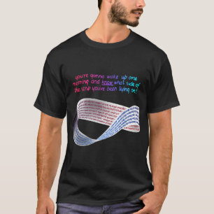 Wiskunde Punk Mobius Strip Welke kant van de bed j T-shirt