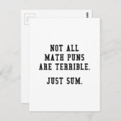 Wiskunde Puns Briefkaart (Voorkant / Achterkant)