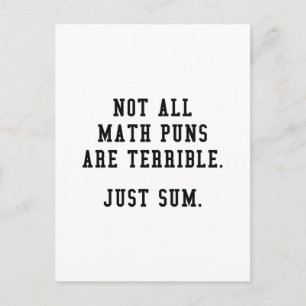 Wiskunde Puns Briefkaart