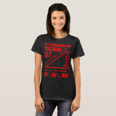 Wiskunde Pythagoreaanse theoremdag wiskunde leraar T-shirt (Voorkant volledig)