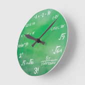 Wiskunde Quiz - Sheldon Cooper Clock Ronde Klok (Hoek)