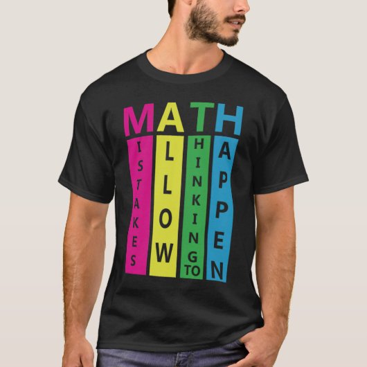 Wiskunde Quote-onderwijzer T-shirt (Voorkant)
