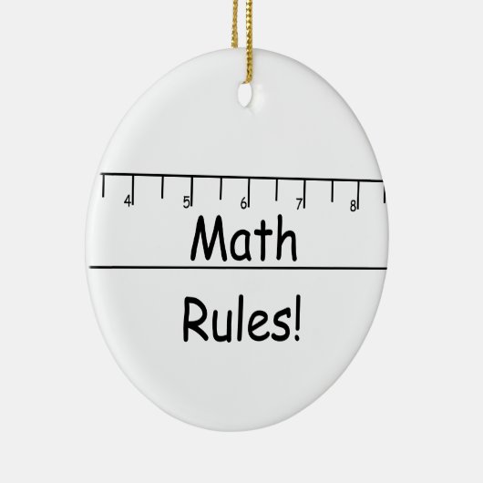 Wiskunde regels! keramisch ornament (Rechts)