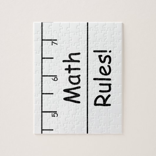 Wiskunde regels! legpuzzel (Verticaal)