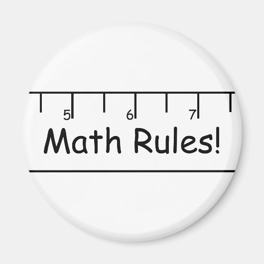 Wiskunde regels! magneet (Voorkant)